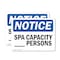 Signmission Custom Spa Capacity - Persons, 7 in W x Rectangle, Vinyl Decal OS-2PACK-NS-D-57-L-15383 - alternate 1